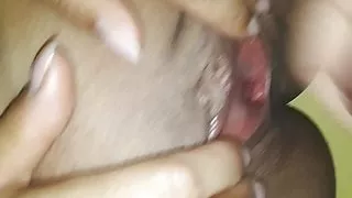 cum in and on her pussy