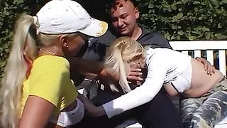 Swingers meet in the park