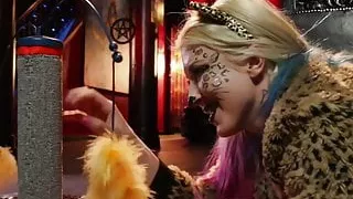 Jen Hexxx helps Leya the cat do a milk enema!