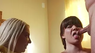 New sister wife joins the family by blowing her new husband