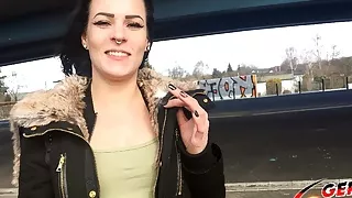 GERMAN SCOUT - 18yr OLD TEEN MARIE TALK TO FUCK AT CASTING