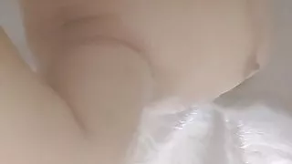 My BBW wifey in the shower.