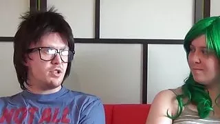 Sex hungry Devon Breeze sucks fake producers big dick