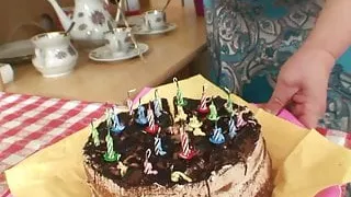 Huge mother-in-law rides his cheating dick