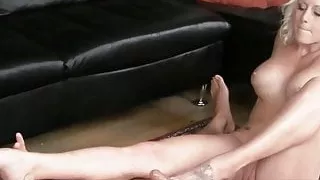 Blonde Foot Slut, Rachel DD, Gets Feet Worshipped & Fucked!