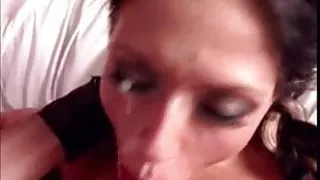 beautiful blackhaired facial 211