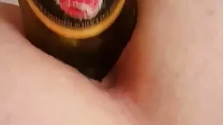 BBW Gets Ass Fucked With Bottle