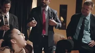 Pure taboo slut humiliated by businessmen -public fuck