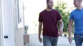 Handsome homosexuals are making passionate raw sex