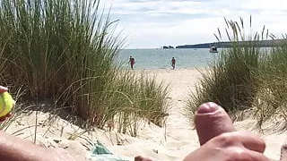Hand job at The beach
