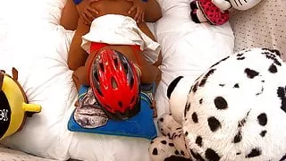 From Behind Hot Young Ebony Babe Fucked By Best Friend Doggy