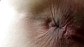 Asshole winking close up