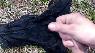 Sperma, Schwuler Sex, Höschen, Gestohlen, Wald