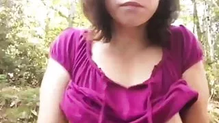 French girl in the wood 1