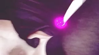 Testing the new dildo