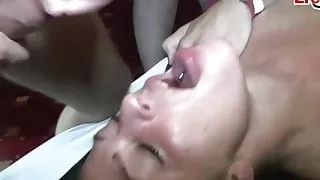 German creampie gangbang party with cherry blow stella love