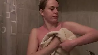 Astonishing babe with small tits pleasures herself