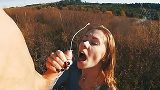 Outdoor Fuck And Cumshot On Mouth