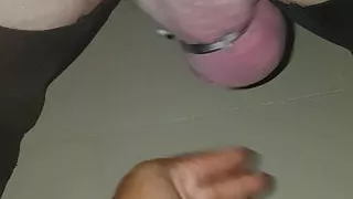 MK cock spanking and knobbed dildo tasting