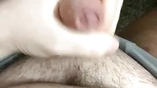 Fetter schwuler kleiner Schwanz Cumshot