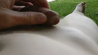 Pissing myself at the lake