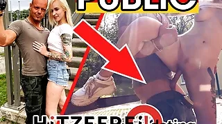 HITZEFREI.dating CAUGHT by POLICE: Blonde Teen Fucked PUBLIC