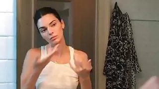 'Kendal J.' prettying up in the mirror