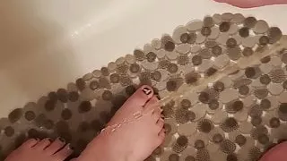 He pees on my feet