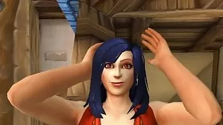 Human Female sexy dance (World of Warcraft)