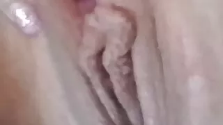 Exposed slut masturbates pussy