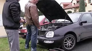 Straight honey riding his first gay cock