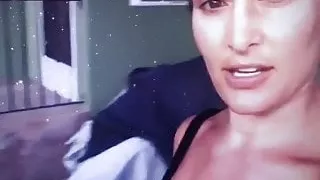 Nikki Bella started by the grill