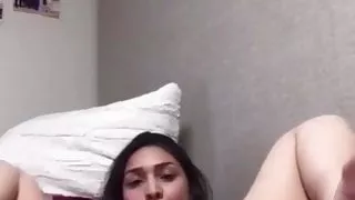 Latina playing with herself