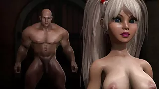 Der Mönch fickt hart Teenager süße Mädchen in der rituellen Stelle