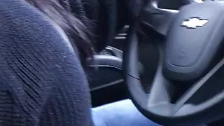 Handjob while drive wife