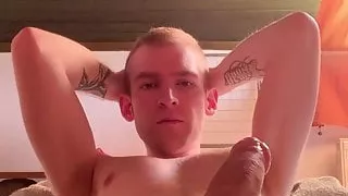 He has a big one cock and he wanking