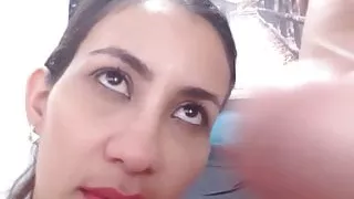 Dreamy Colombian Girlfriend Gets Cum Shot On Her Mouth