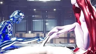 Unreal Engine Animation - Sentient Nanobot Slime Girl