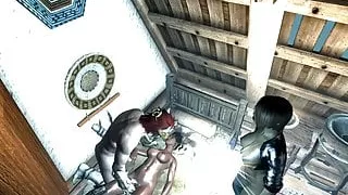 TES5 Skyrim My Own 3D Hentai Build Gameplay Redguard Blowjob