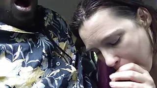 Real German Street Hooker Fuck by Huge Black Cock in Car