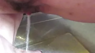 Girlfriend Pisses On Boyfriends Dick Sexy Hairy Pussy Pees