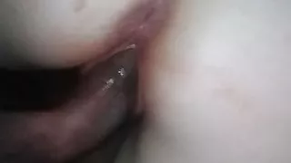 White girl riding black cock