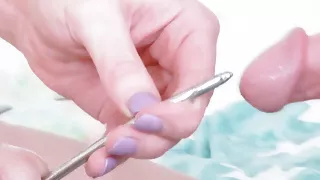 Two Trannies Having some Metal Rod Insertion Fun