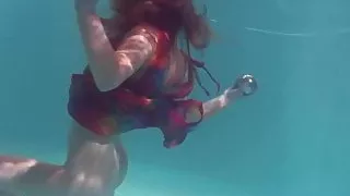Sexy underwater teen