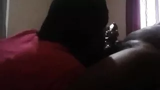 Fat black ratchet ebony thot from pof giving sloppy head