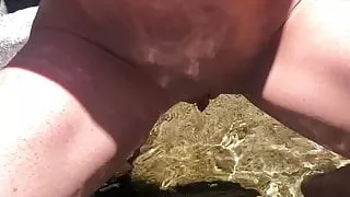 Public Pissing in the lake