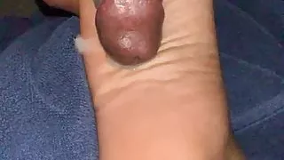 Rubbing my cock on soles