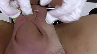 Super nurse, CBT, sewing, needle, fisting, straight video