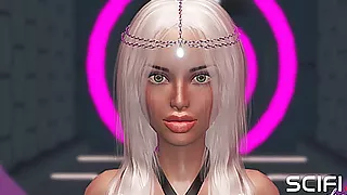 Sci-Fi. Hot 3d shemale having a good time with a lesbian