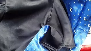 Silk satin polyester shorts